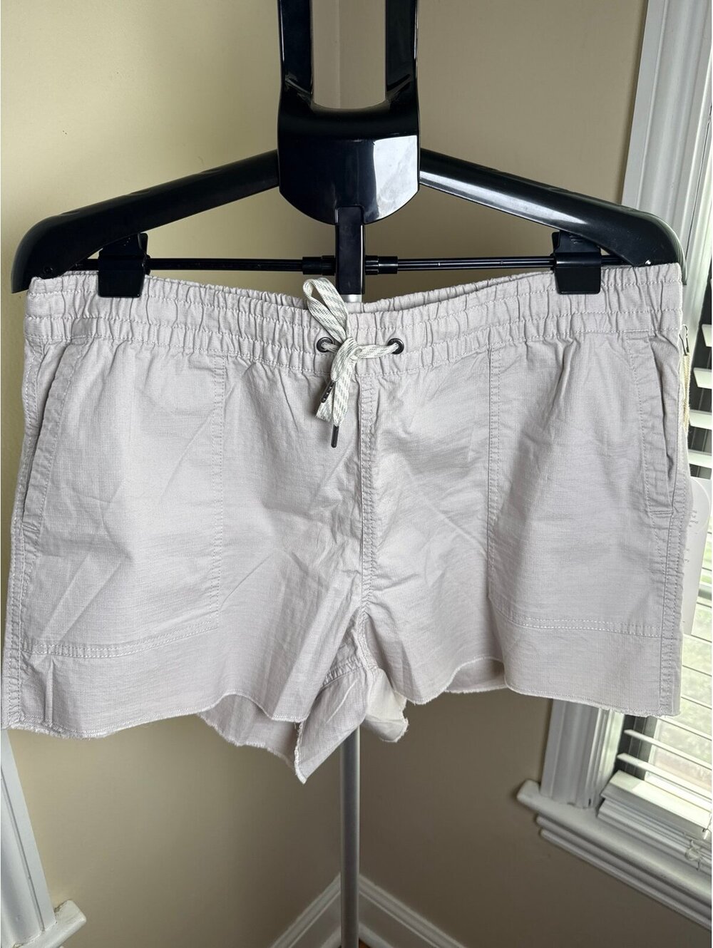 Vuori Vintage Ripstop Shorts Suede XL Organic Cotton Drawstring NWT Women’s